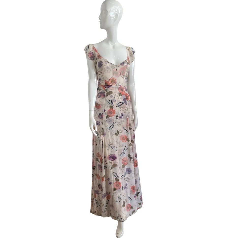 Reformation Open Back Floral Maxi Dress 2